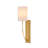 1-Light Metal Wallchiere with Linen Shade