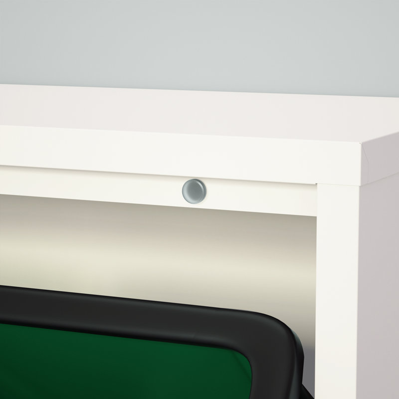 15 Gallons Trash Bin, White