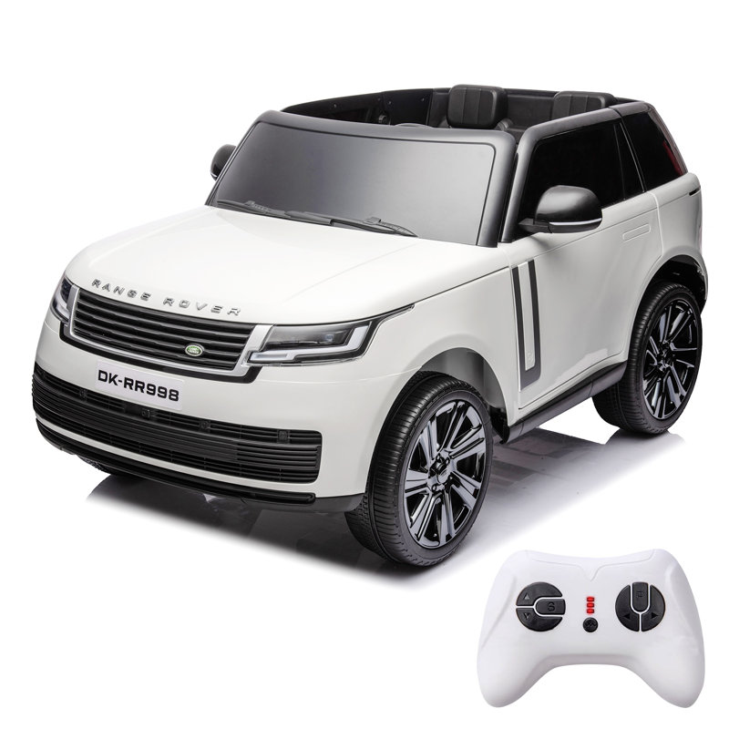 White 24V 2-Seater All-Terrain Ride-On Car with Remote Control