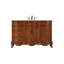 54 inch Single Bathroom Vanity in Teak-412254234
