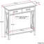 Table de canapé contemporaine en bois massif l 47 po Kitchener avec 2 tiroirs, tablette inférieure et panneaux latéraux en X-1086065047
