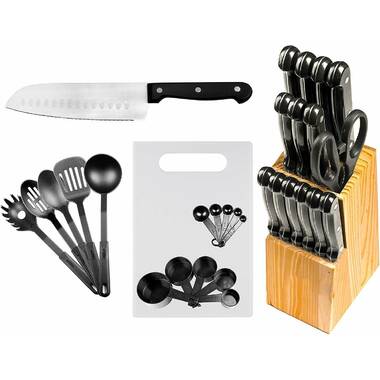 Miracle Blade 18 Piece Stainless Steel Knife Block Set & Reviews