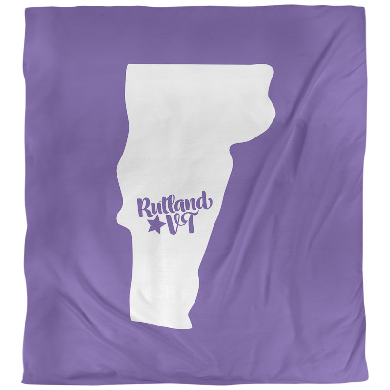 Housse de couette réversible simple rutland vermont, Housse de couette simple TG, Mauve, Microfibre