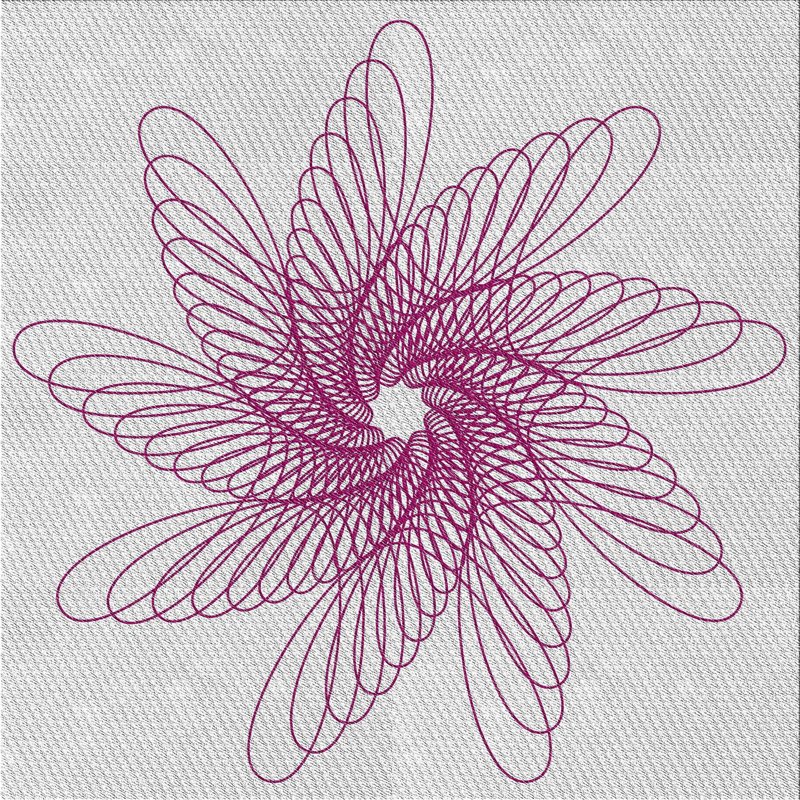Violet Tapis décoratif, Carré 7 pi