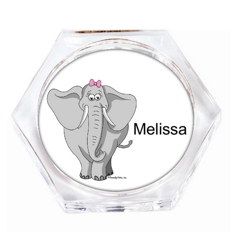 Ensemble de 4 sous-verres personnalisables Elephant, Oui