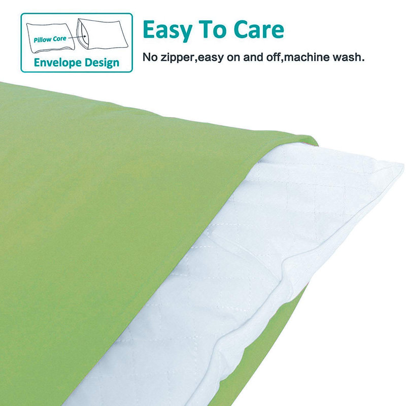 Luxe Microfiber Cover Body Pillow, Sage Green