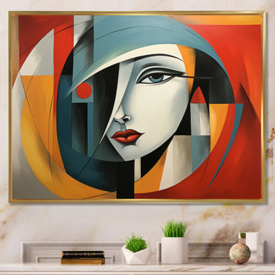 «Cubism Geometric Portrait IV», reproduction sur toile