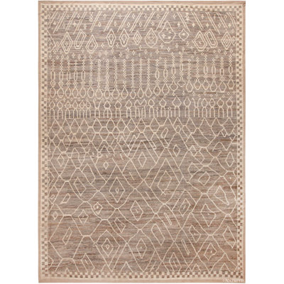 One-of-a-Kind 12' X 16'1" New Age Area Rug Ivory/Gray