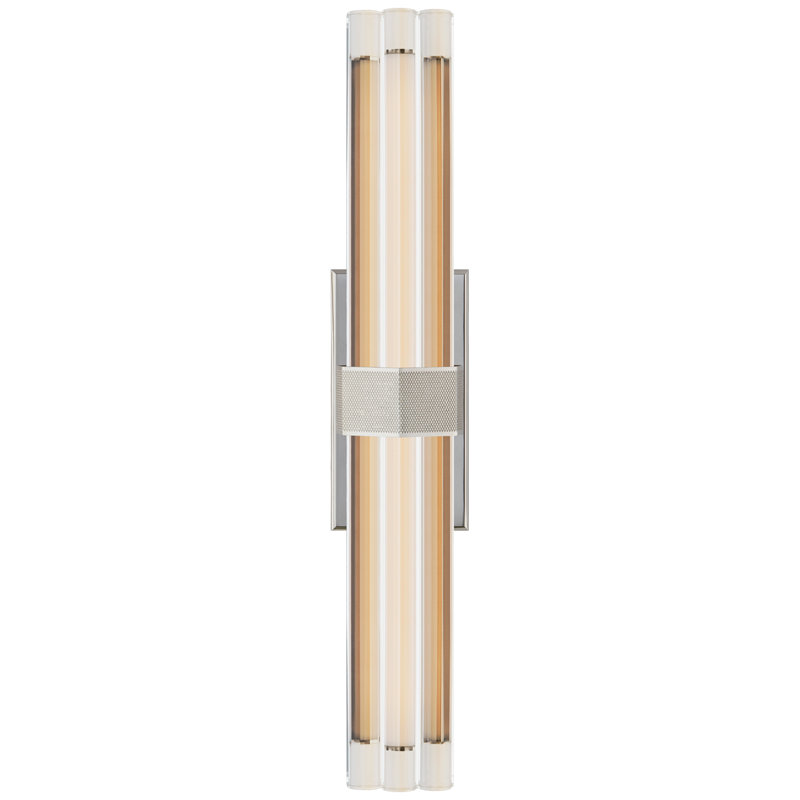Fascio 1 - Light LED Armed Sconce, Polished Nickel