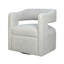 Fauteuil demi-tonneau pivotant en polyester 30 po Cascia-1045373278