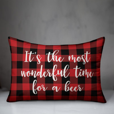 Plaid Throw Pillow