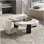 Table basse blanche avec table d'appoint blanche