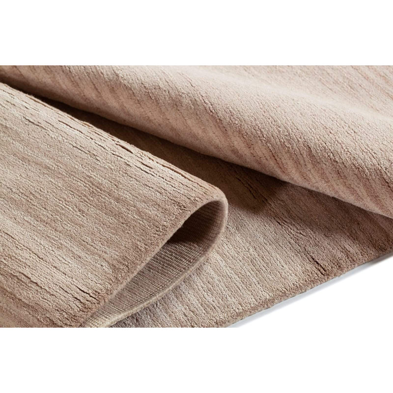 Handmade Linen and Silk Striped Area Rug, Rectangle 13' x 18'