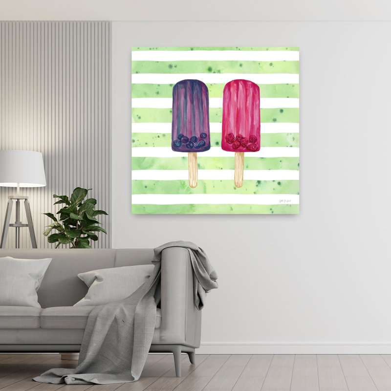 Popsicles fruitées, art contemporain des fruits, H 48 po x l 48 po