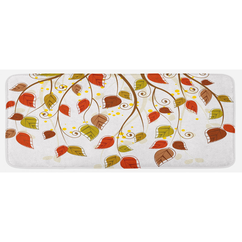 Tapis de cuisine Branches avec feuilles d'automne