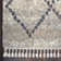 Ileyah Geometric Machine Made Shag Polypropylene Area Rug in Silver Gray