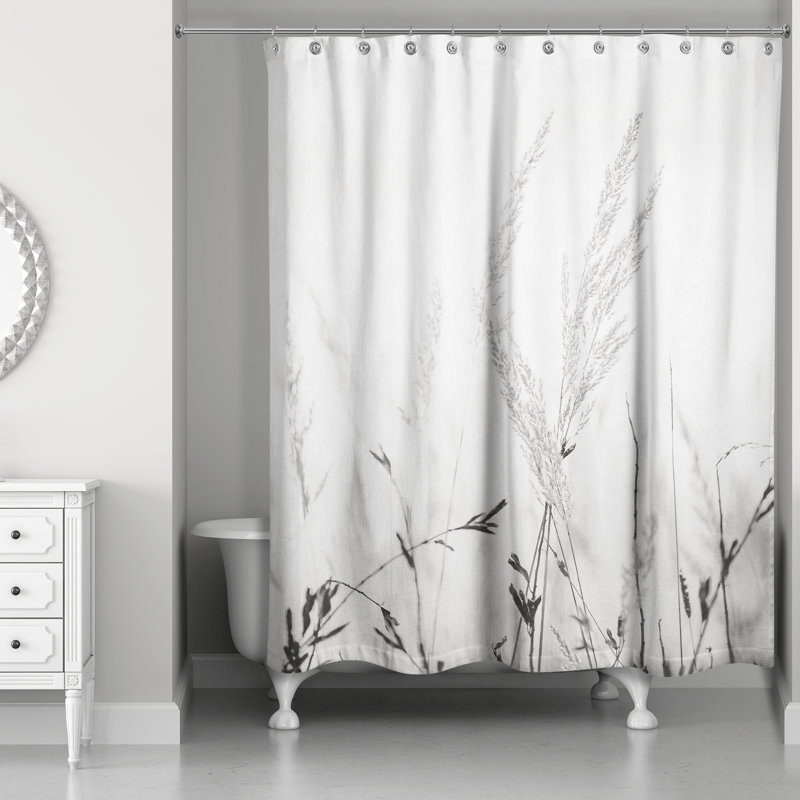 Rideau de douche noir et blanc