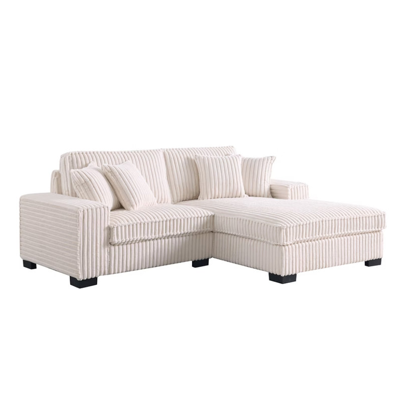Canapé modulaire 2 pièces Comfy II, Tissu crème