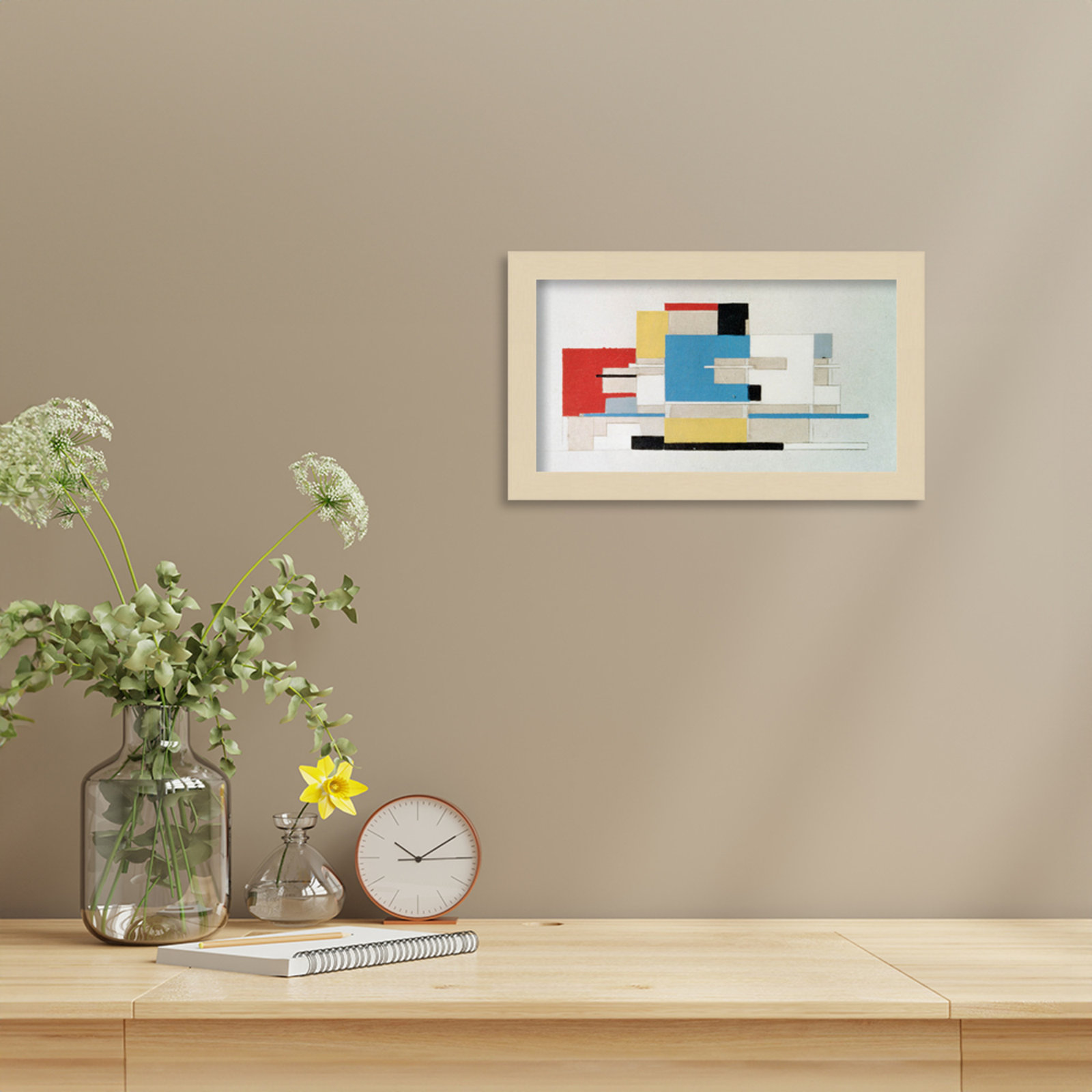Colour Study For Architecture by Theo Van Doesburg, Brown, 8" H x 13" W