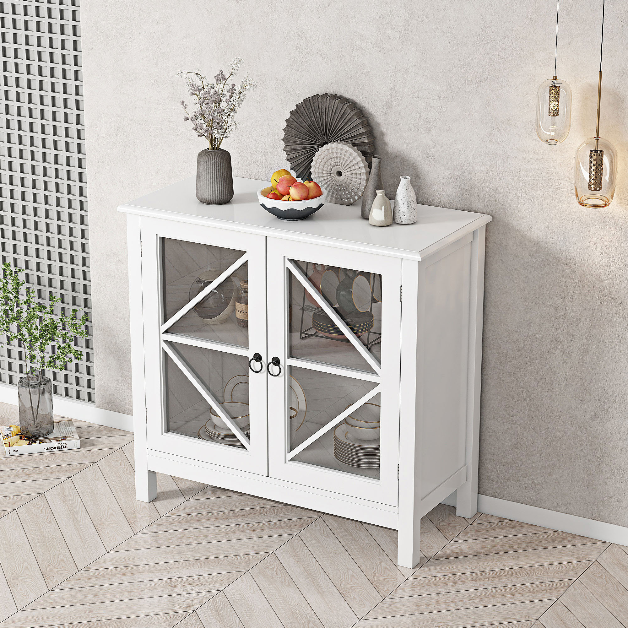 Small accent deals cabinet with doors