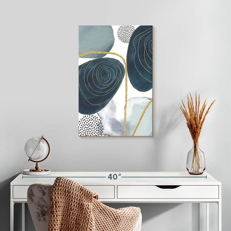 Avery Shapley Blue V, 24" H x 16" W