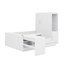 Full Size Wooden Platform Bed With Drawers,Desk And Shelves-121082602
