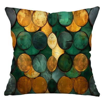 Rustic circles Throw Pillow, Surface  Pillows