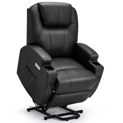 Faux Leather Lift Assist Recliner