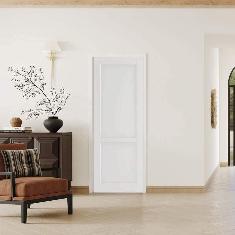 2 portes intérieures en bois massif de style Shaker Lite - Dalles pré-montées en panneau de fibres à densité moyenne avec cadre et quincaillerie (porte et cadre livrés séparément)