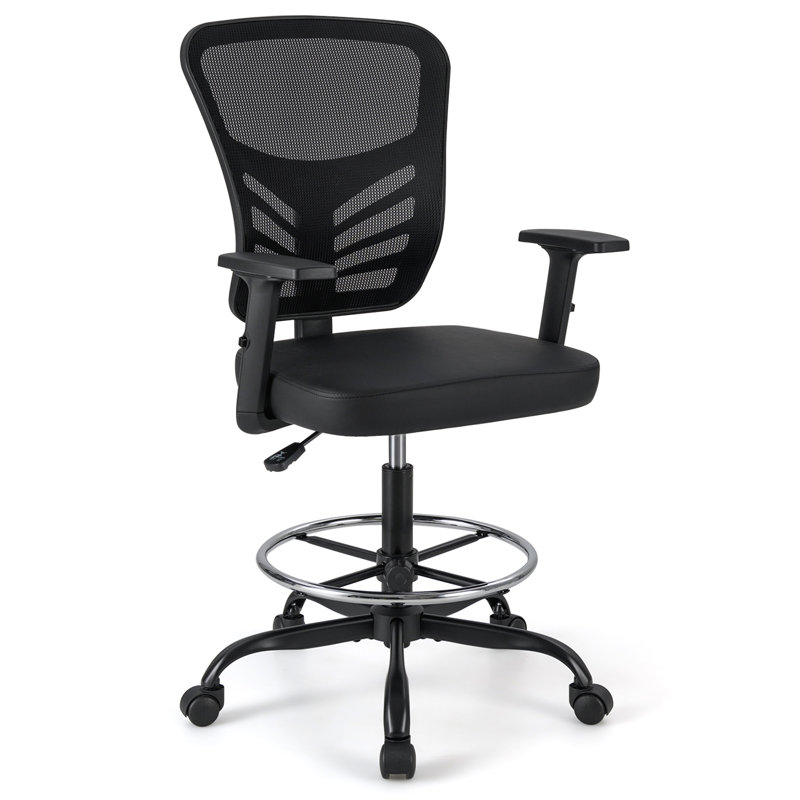 Jhanel Office Chair with Headrest, Black