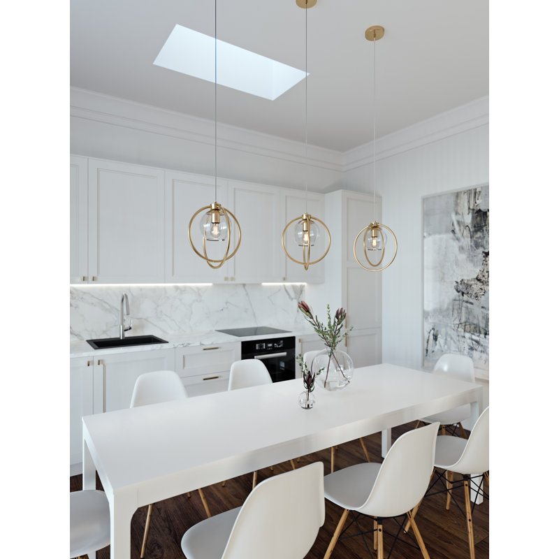 Belle-Louise 1 - Light Lantern Pendant, Satin Brass