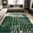 1PC Vintage Distressed Striped Forest Green area rugs for Living Room, Soft and Comfortable, Suitable for all seasons, easy-to-maintain, machine washable Indoor floor mat, Under Table Farmhouse suitable for dining table, kitchen, bedroom, entryway,-129196941