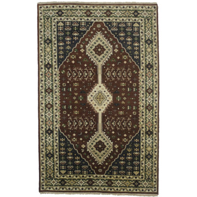 Tapis oriental rouille 5 x 8