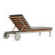 Perch 26'' Outdoor Powder Coated Aluminum Chaise Lounge