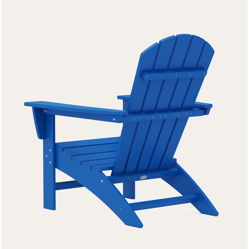 POLYWOOD Nautical Adirondack Chair, Pacific Blue