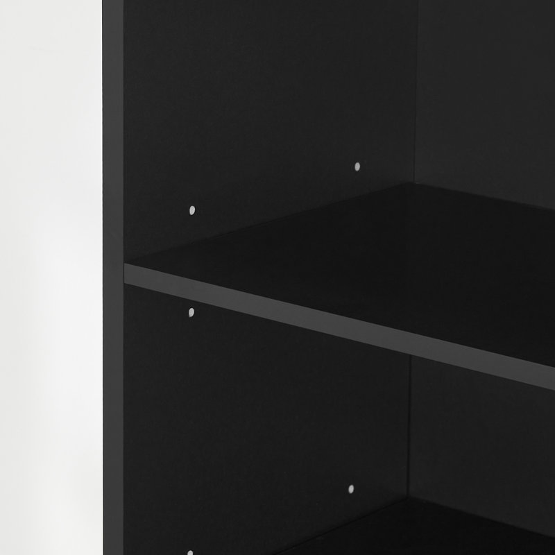 Armoire de rangement pour CD et DVD, Noir