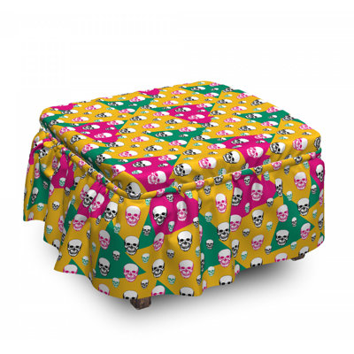 Box Cushion Ottoman Slipcover