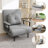 Folding Sofa Bed 5-In-1 Convertible Chair - 5-Position Adjustable Backrest With Pillow, Space-Saving Sleeper For Living Room, Bedroom & Office (Grey)-596275482-596275461