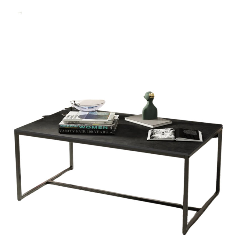Osbonre Rectangular Faux Marble Coffee Table Living Room Furniture