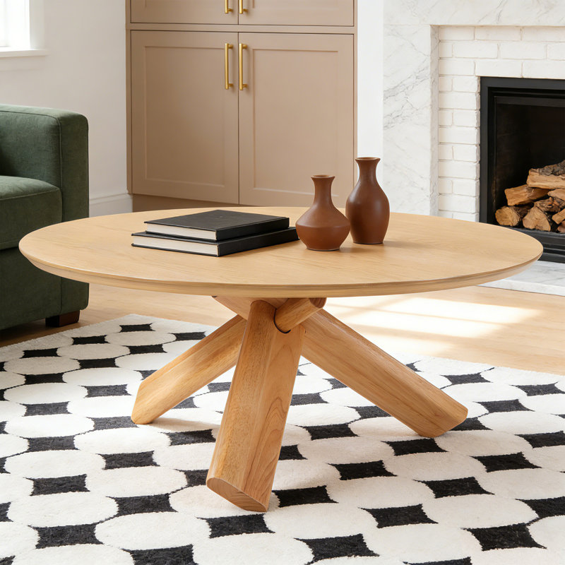Table basse moderne, Bois naturel