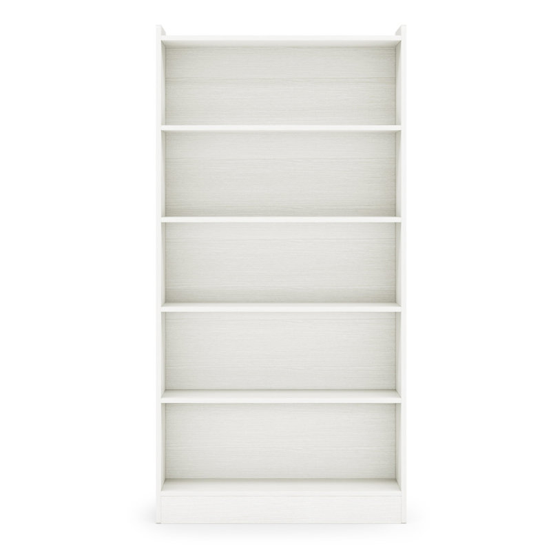 70.87" 6-Tier Modern White Library Bookshelf With Storage For Living Room, Office, Bedroom, White
