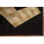 Tapis noir en laine noué à la main de conception unique 5 pi 7 po x 7 pi 10 po New Age Burchette