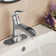 Single-Hole Single-handle Bathroom Faucet with Drain Assembly