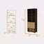 10-Bottle 3-Shelf Corner Bar Cabinet Dark Oak And Pine