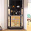 Armoire de rangement de vin d'angle