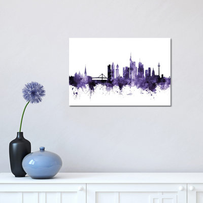 Frankfurt, Germany Skyline by Michael Tompsett - 1 Piece Wrapped Canvas Painting