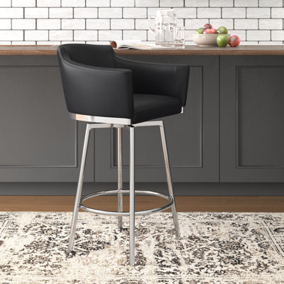 Beisel Modern Club Counter Stool w/ Memory Swivel
