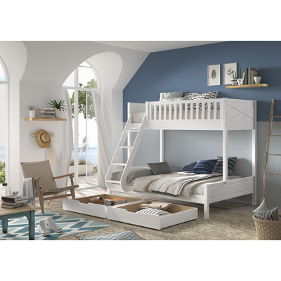 European Single (90 x 200cm) Standard Bunk Bed by Vipack