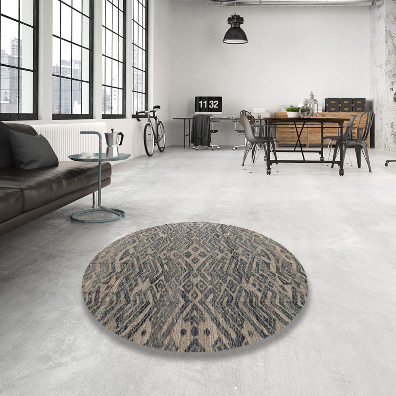Tapis abstrait moderne 4612, Rond 3 pi