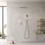 Complete Shower System With Rough-In Valve with 12 Inches Rain Shower Head-1768061769